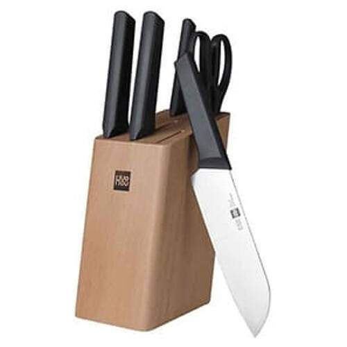 Набор ножей Xiaomi HuoHou (HU0057) (4 ножа+ножницы+подставка)
