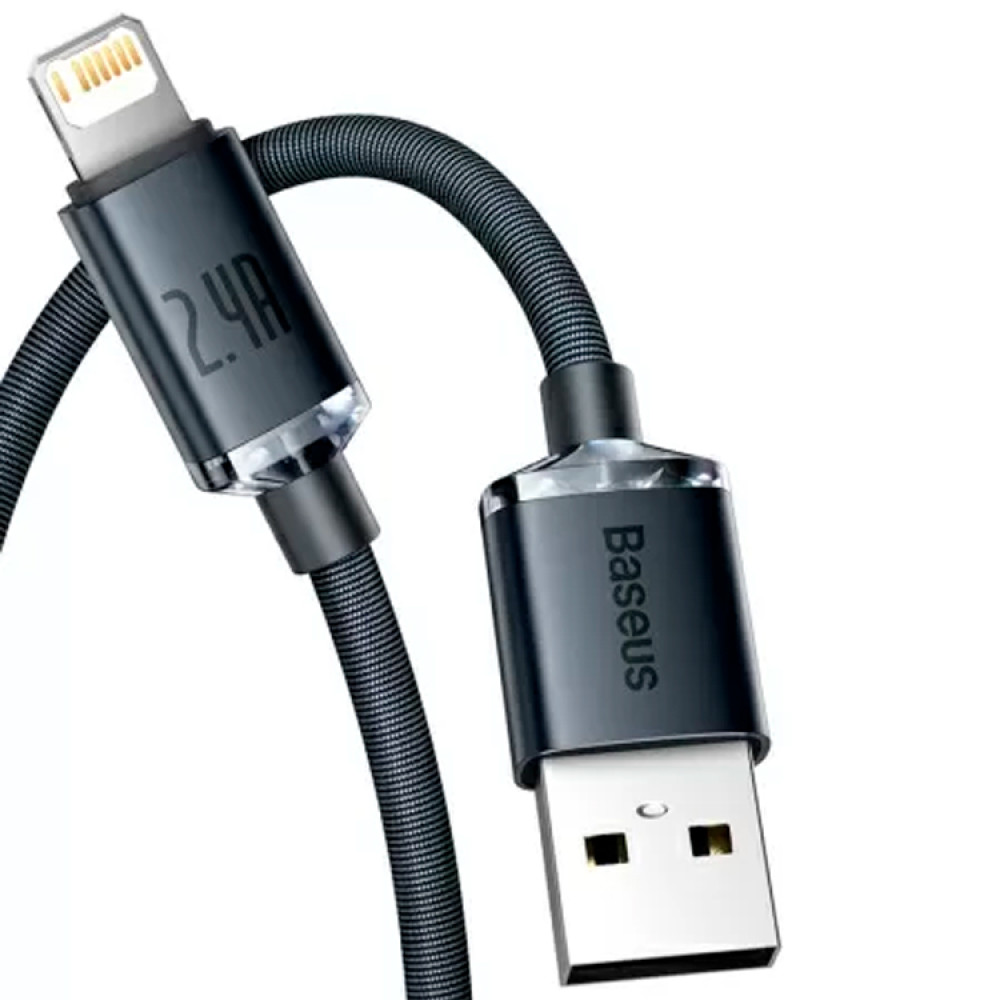 Кабель Baseus CAJY000001 USB to iP 2.4A 1.2m black