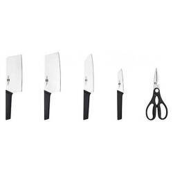 Набор ножей Xiaomi HuoHou (HU0057) (4 ножа+ножницы+подставка) - фото2