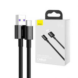 Кабель Baseus CATYS-A01 Superior Series Fast Charging Data Cable USB to Type-C 66W 2m Черный - фото
