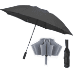 Зонт Xiaomi U'REVO Automatic Reverse Folding Lighting Umbrella (Черный)