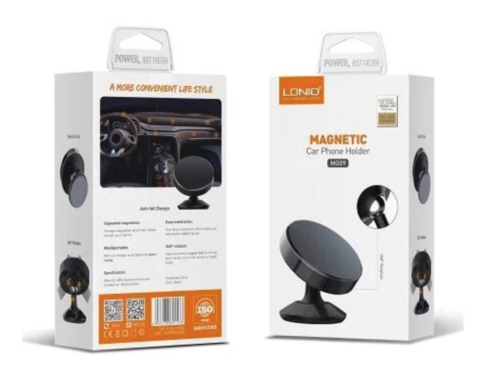 LDNIO MG09 Magnetic Car Phone Holder (Черный)