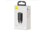 Сетевое зарядное устройство Baseus CCXJ-B01 Compact Quick Charger USB+Type-C 20W Black - фото2