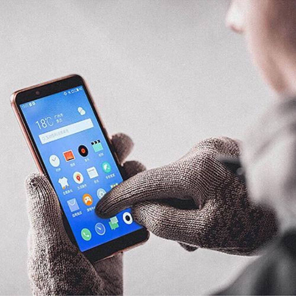Перчатки Xiaomi для сенсорных экранов FO Touch Wool Gloves Brown