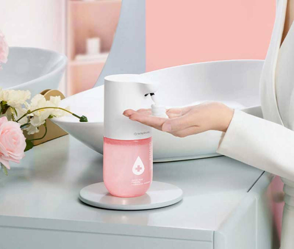 Дозатор для жидкого мыла Simpleway Automatic Induction Waching Machine (Розовый)) - фото2
