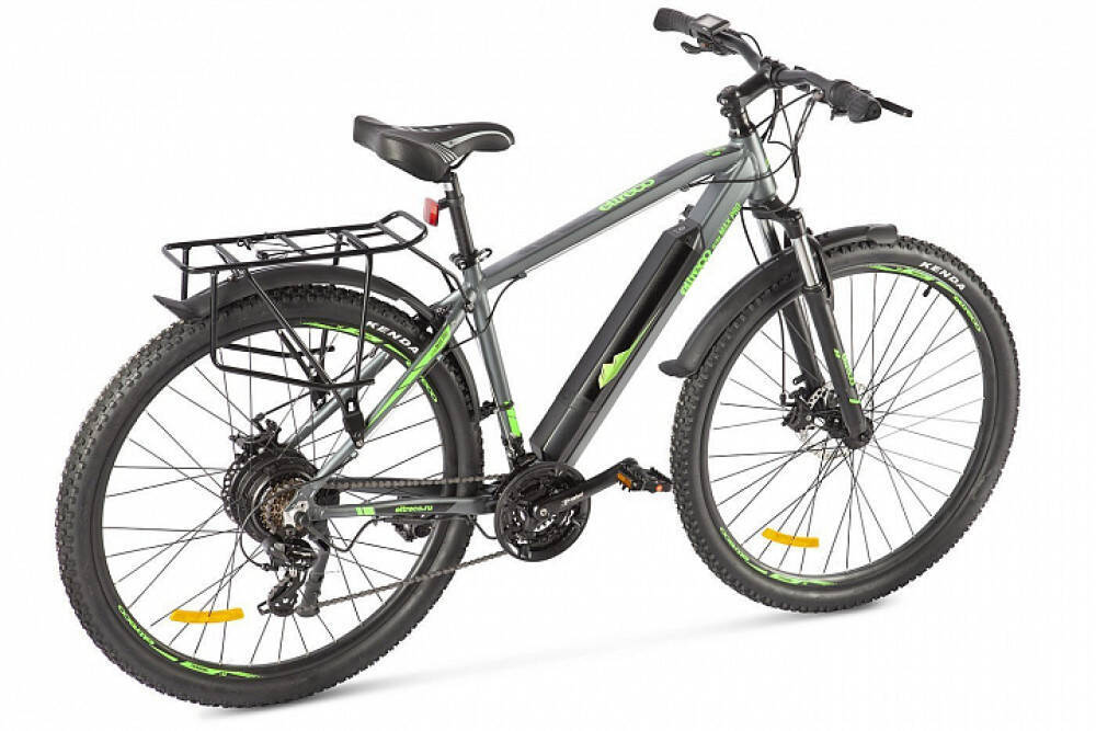 Велогибрид Eltreco Ultra MAX  Серо-зеленый - фото2
