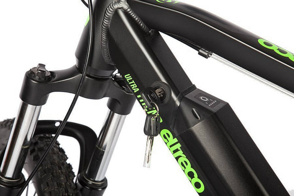 Электровелосипед Eltreco Ultra Trend Серо-зеленый