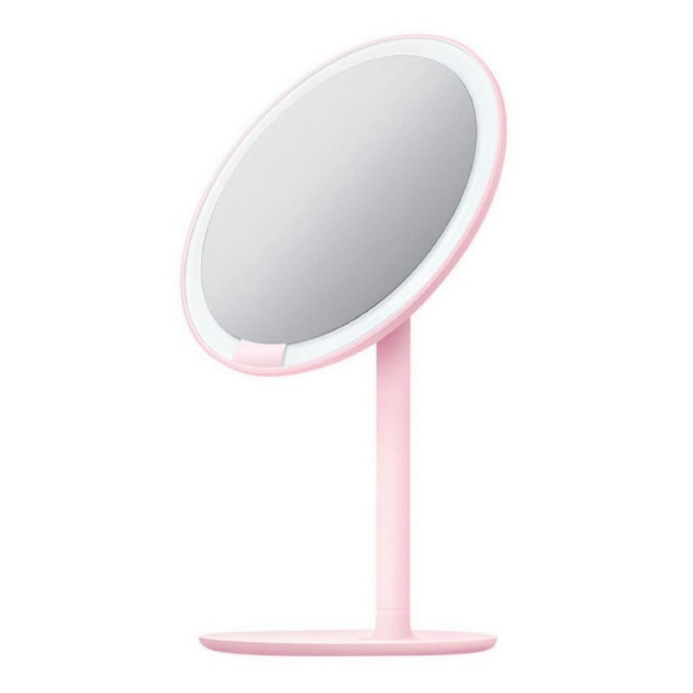 Настольное зеркало с подсветкой Xiaomi Amiro Lux High Color (170 mm.) (Розовый)