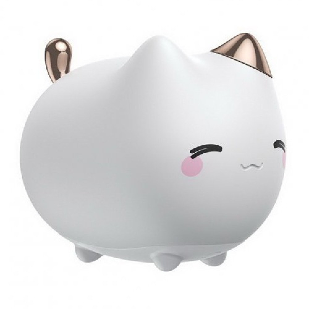 Ночник Baseus DGAM-A02 Cute series kitty silicone night light силиконовый White