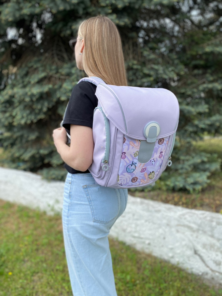 Рюкзак детский Ninetygo PURPLE smart school bag - фото