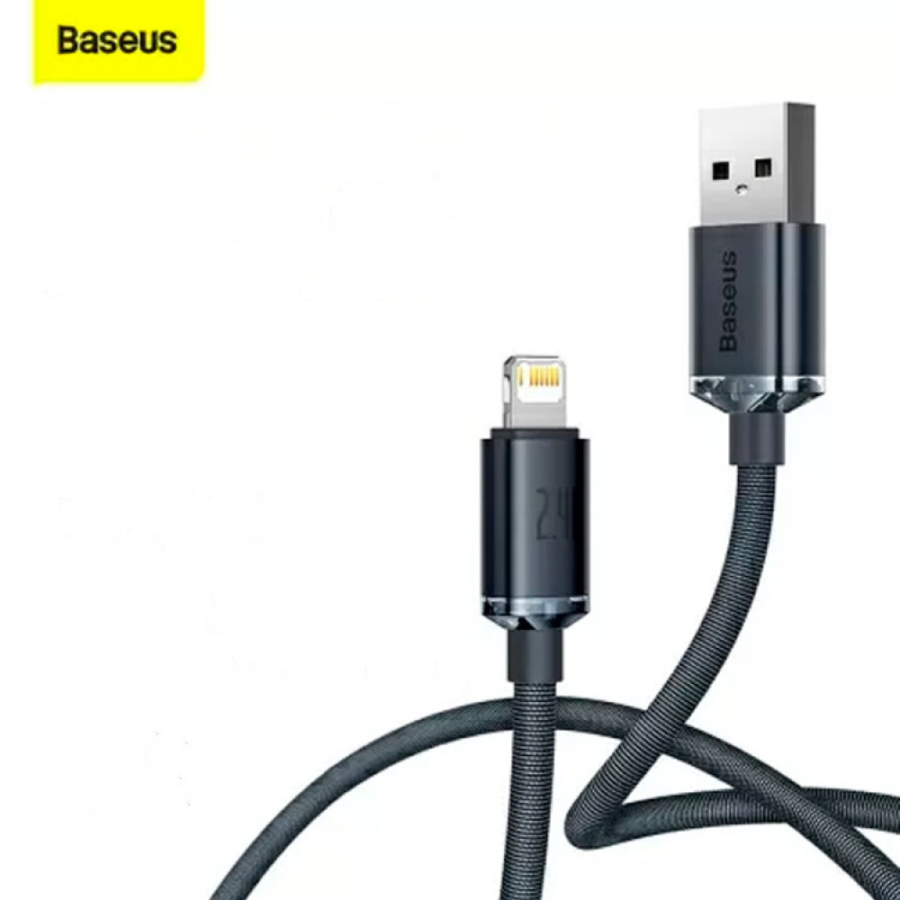 Кабель Baseus CAJY000001 USB to iP 2.4A 1.2m black - фото6