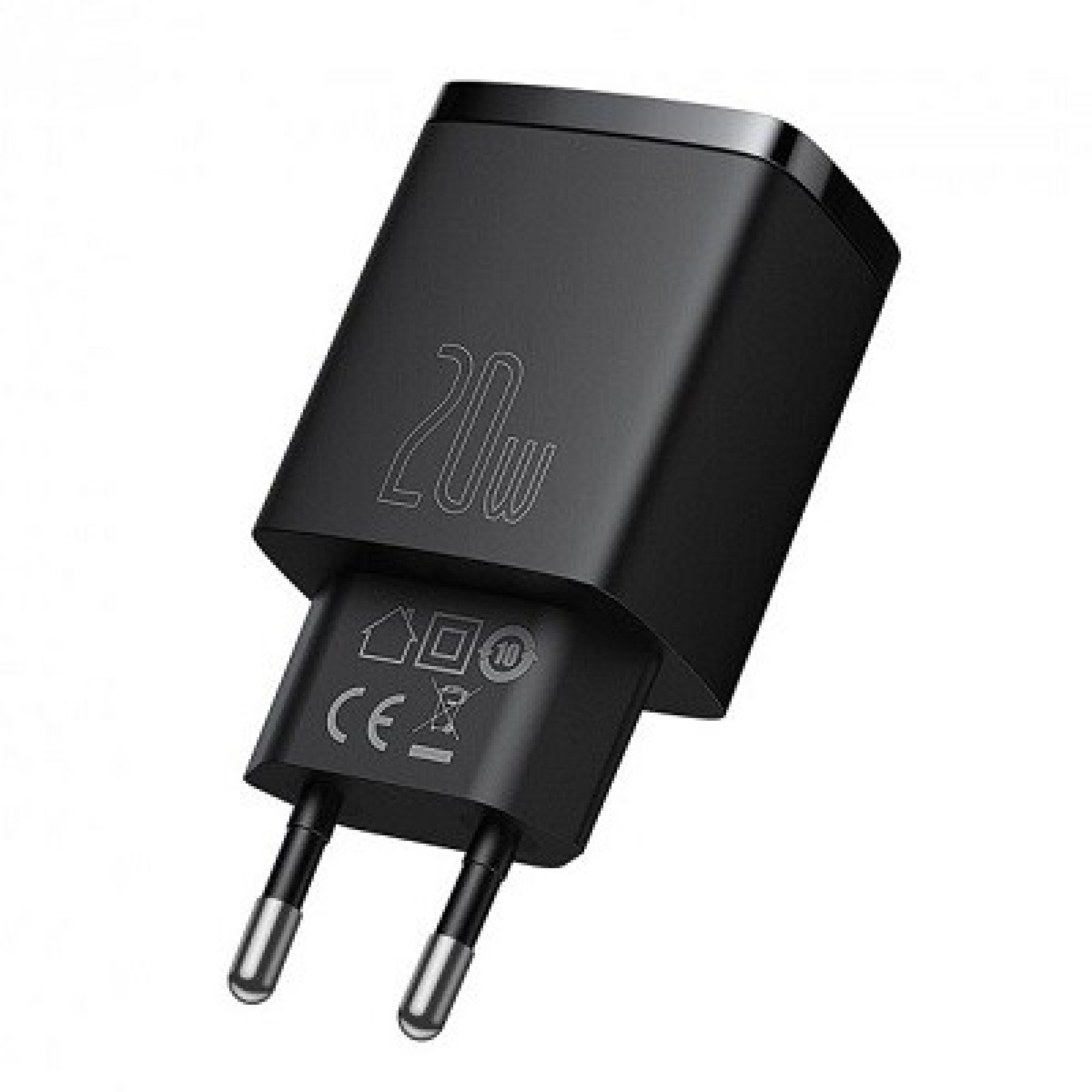 Сетевое зарядное устройство Baseus CCXJ-B01 Compact Quick Charger USB+Type-C 20W Black (CCCP20UE)