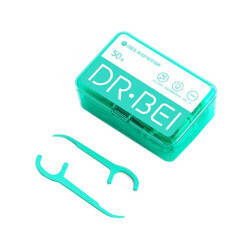 Зубочистки пластиковые с нитью Dr.Bie Dental Floss Pick - фото