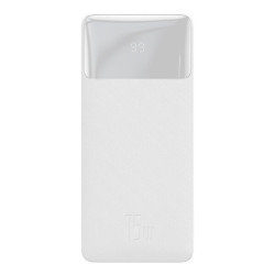 Внешний аккумулятор Baseus PPBD050002 Bipow Digital Display Power Bank 10000mAh 15W White (модель PPBD10) - фото