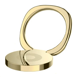 Держатель-кольцо Baseus SUMQ-0V Privity Ring Bracket, металлический, Gold - фото